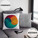 Kitesurfing Kissen mit Füllung 40x40 Geschenk für Kitesurfer Geschenkidee Retro Vintage Grafiken (Grau) Grau Trendation