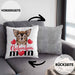 Chihuhahua Mom Mama Besitzer Kissen mit Füllung 40x40 Geschenkidee Frauchen Herrchen (Grau) Grau Trendation