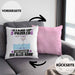 Stand-Up-Paddler Kissen mit Füllung 40x40 Geschenk für Stand-Up-Paddler Der Mann Der Alles Kann Geschenkidee zum Geburtstag (Grau) Rosa Trendation