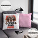 Cocker Spaniel Papa Besitzer Kissen mit Füllung 40x40 Geschenk Lustiger Spruch Geschenkidee Cocker Spaniel Liebhaber (Grau) Rosa Trendation