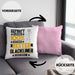 Slackliner Geschenk Lustiger Spruch für Slackliner Geschenkidee Bester Slackliner Der WeltKissen mit Füllung 40x40 (Grau) Rosa Trendation