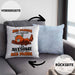 Lustige Roter Panda Kissen mit Füllung 40x40 Spruch Geschenk für Panda-Liebhaber (Grau) Blau Trendation