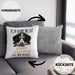 Berner Sennen Besitzer Kissen mit Füllung 40x40 Geschenk Lustiger Spruch Geschenkidee Ich Kann Nicht Mein Berner Sennen Hat Nein Gesagt (Grau) Grau Trendation