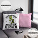 Wandern Kissen mit Füllung 40x40 Geschenk Ich Werde Nicht Aufgeben Aber Die Ganze Zeit Fluchen Wandern Geschenkidee Schildkröte (Grau) Rosa Trendation