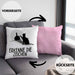 Erkenne Die Zeichen Kissen mit Füllung 40x40 Geschenk Kissen mit Füllung 40x40 Mittelfing** Geschenkidee Sarkasmus Spruch (Grau) Rosa Trendation