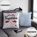Teufelchen Kissen mit Füllung 40x40 Geschenk für Frauen Teufel (Grau) Blau Trendation