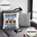 Französische Bulldogge Besitzer Kissen mit Füllung 40x40 Geschenk Lustiger Spruch Geschenkidee Besitzerin Französische Bulldogge Haben Personal (Grau) Grau Trendation