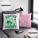 Gärtner Geschenk Kissen mit Füllung 40x40 Garten-Sheriff Geschenkidee Garten-Pflege (Grau) Rosa Trendation