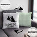 Erkenne Die Zeichen Kissen mit Füllung 40x40 Geschenk Kissen mit Füllung 40x40 Mittelfing** Geschenkidee Sarkasmus Spruch (Grau) Grün Trendation