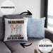 Halbschwager Kissen mit Füllung 40x40 Geschenk für Halbschwager Der Mann Der Alles Kann Geschenkidee zum Geburtstag (Grau) Blau Trendation