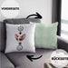 Chihuahua Kissen mit Füllung 40x40 Geschenk für Chihuahua Besitzer Lustige Geschenkidee :( + Chihuahua = :) (Grau) Grün Trendation