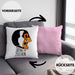 Kissen mit Füllung 40x40 mit Katzenmotiv - Erkenne die Zeichen Geschenk Spruch Geschenkidee (Grau) Rosa Trendation