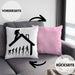 Dachdecker Geschenk Kissen mit Füllung 40x40 Evolution Geschenkidee Spruch (Grau) Rosa Trendation
