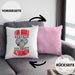 Boule Kissen mit Füllung 40x40 Geschenk Boule-Spieler Geschenkidee Spruch Für Boule Geboren Zur Arbeit (Grau) Rosa Trendation