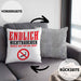 Endlich Nichttraucher Kissen mit Füllung 40x40 Geschenk Aufhören Zu Rauchen Befreie Dich Von Der Sucht (Grau) Grau Trendation