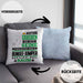 Bungee-Jumper Geschenk Kissen mit Füllung 40x40 Lustiger Spruch Erheben Sie Sich Der Bungee-Jumper Betritt den Raum (Grau) Blau Trendation