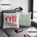 Tanzen Kissen mit Füllung 40x40 Geschenk für Tänzerin Life Is Better When You Dance (Grau) Grün Trendation