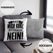 Spruch Kissen mit Füllung 40x40 Geschenk Lass Mich Kurz Nachdenken Nein (Grau) Grau Trendation