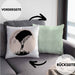 Lustige Kissen mit Füllung 40x40 für Paragliding- und Fallschirmspringer Geschenk Abenteurer (Grau) Grün Trendation