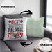 Französische Bulldogge Mom Besitzerin Kissen mit Füllung 40x40 Geschenk Lustiger Spruch Geschenkidee Besitzerin Französische Bulldogge Mama (Grau) Grün Trendation