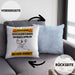 Baseballspieler Kissen mit Füllung 40x40 Geschenk Lustiger Spruch Geschenkidee für Baseballspieler Achtung Hochleistungs Baseballspieler Bei Der Arbeit (Grau) Blau Trendation