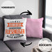 Fliesenleger Kissen mit Füllung 40x40 Geschenk Spruch Geschenkidee Legendäre Fliesenleger (Grau) Rosa Trendation