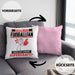 Fußballfan Kissen mit Füllung 40x40 Geschenk für Fußballfan Geburtstag Lustiger Spruch Was Ist Deine Superkraft (Grau) Rosa Trendation