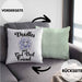 Kissen mit Füllung 40x40 mit süßem Pudel-Hundemotiv Geschenk für Pudel Liebhaber (Grau) Grün Trendation
