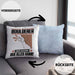 Boulderer Kissen mit Füllung 40x40 Geschenk für Boulderer Der Mann Der Alles Kann Geschenkidee zum Geburtstag (Grau) Blau Trendation