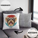 Yorkie Besitzer Kissen mit Füllung 40x40 Geschenk Lustiger Spruch Geschenkidee Yorkie Mama Papa (Grau) Grau Trendation