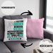 Ultimate-Frisbee-Spieler Geschenk Kissen mit Füllung 40x40 Lustiger Spruch Erheben Sie Sich Der Ultimate-Frisbee-Spieler Betritt den Raum (Grau) Rosa Trendation