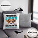Jack Russell Besitzerin Kissen mit Füllung 40x40 Geschenk Lustiger Spruch Geschenkidee Personal Stalker (Grau) Grau Trendation