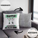 Rapper Kissen mit Füllung 40x40 Geschenk für Rapper Der Mann Der Alles Kann Geschenkidee zum Geburtstag (Grau) Grau Trendation