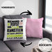 Künstler Geschenk Kissen mit Füllung 40x40 Lustige Geschenkidee für Künstler Geburtstag Niemand Ist Perfekt Aber Als Künstler Ist Man Nah Dran (Grau) Rosa Trendation