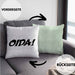 Oida Kissen mit Füllung 40x40 Geschenk Bayern Bayrisch Dialekt (Grau) Grün Trendation