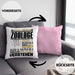 Zoologe Geschenk Kissen mit Füllung 40x40 Geschenkidee für Zoologe Geburtstag Lustiger Spruch Ich Bin Zoologe Ich Kann Es Dir Erklären Aber Nicht Für Dich Verstehen (Grau) Rosa Trendation