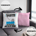Schwimmsportler Kissen mit Füllung 40x40 Geschenk für Schwimmsportler Der Mann Der Alles Kann Geschenkidee zum Geburtstag (Grau) Rosa Trendation