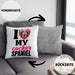 Cocker Spaniel Besitzerin Kissen mit Füllung 40x40 Geschenk Lustiger Spruch Geschenkidee I Love My Cocker Spaniel (Grau) Grau Trendation