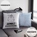Anwalt Geschenk Kissen mit Füllung 40x40 Ich Bin Anwalt Aber Sag Doch Einfach Superheld Lustige Geschenkdiee für Anwalt (Grau) Blau Trendation