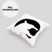 Lustige Tapir Kissen mit Füllung 40x40 Geschenk Tapir Liebhaber Grafik (Grau) Rosa Trendation