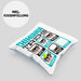 Chihuahua Besitzer Kissen mit Füllung 40x40 Geschenk Lustiger Spruch Geschenkidee Chihuahua Tricks Bleib (Grau) Blau Trendation