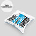 Schwimmsportler Geschenk Lustiger Spruch für Schwimmsportler Geschenkidee Bester Schwimmsportler Der WeltKissen mit Füllung 40x40 (Grau) Blau Trendation