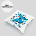 Schmetterling Kissen mit Füllung 40x40 Grafik Geschenkidee (Grau) Blau Trendation