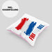 Holland Fan Kissen mit Füllung 40x40 Geschenk Holländer Frikande (Grau) Rosa Trendation