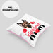 Schäferhund Besitzer Mom Mama Kissen mit Füllung 40x40 Geschenk Lustiger Spruch Geschenkidee Schäferhund Besitzerin (Grau) Rosa Trendation