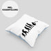 Boule Kissen mit Füllung 40x40 Geschenk Boule-Spieler Geschenkidee Spruch Boule Evolution Grafik (Grau) Blau Trendation
