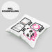 Eat Sleep K-Pop Kissen mit Füllung 40x40 Geschenk Koreanische Musik Kpop Geschenkidee Spruch (Grau) Grün Trendation