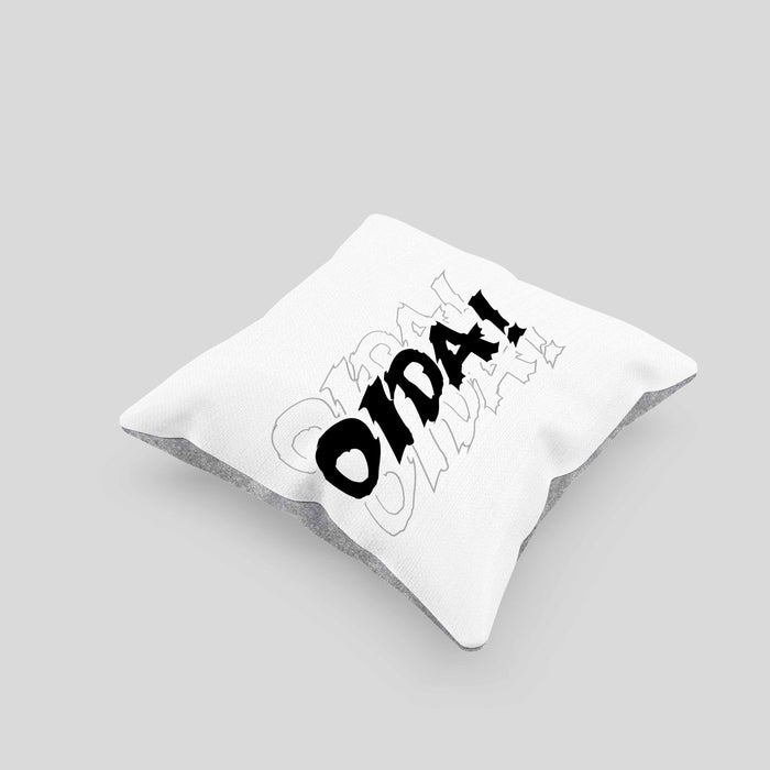 Oida Kissen mit Füllung 40x40 Geschenk Bayern Bayrisch Dialekt (Grau) Grau Trendation