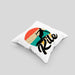 Kitesurfing Kissen mit Füllung 40x40 Geschenk für Kitesurfer Geschenkidee Vintage Grafik (Grau) Grau Trendation
