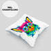 Chihuhahua Mama Besitzer Kissen mit Füllung 40x40 Geschenkidee Frauchen Herrchen Herz Bunte geschenkidee (Grau) Blau Trendation